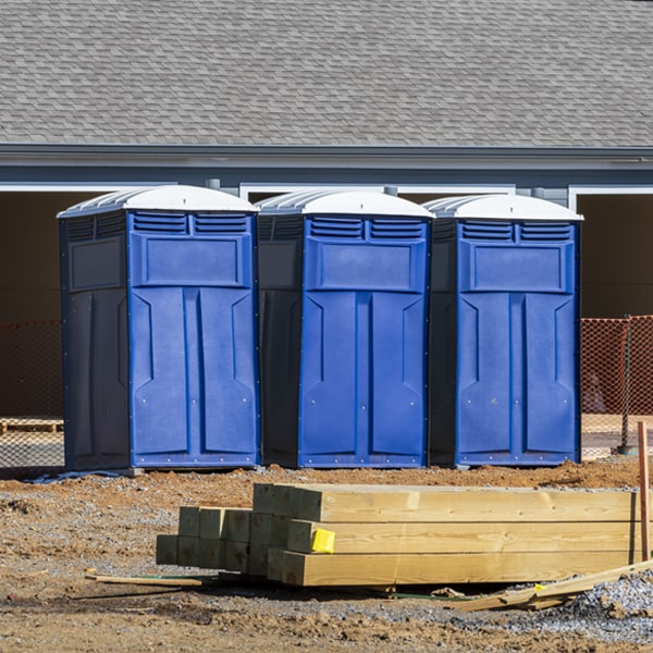 is there a specific order in which to place multiple portable toilets in Amery WI